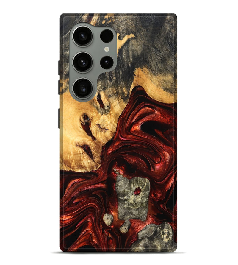Galaxy S24 Ultra Wood Live Edge Phone Case - Dennis (Red, 832210)