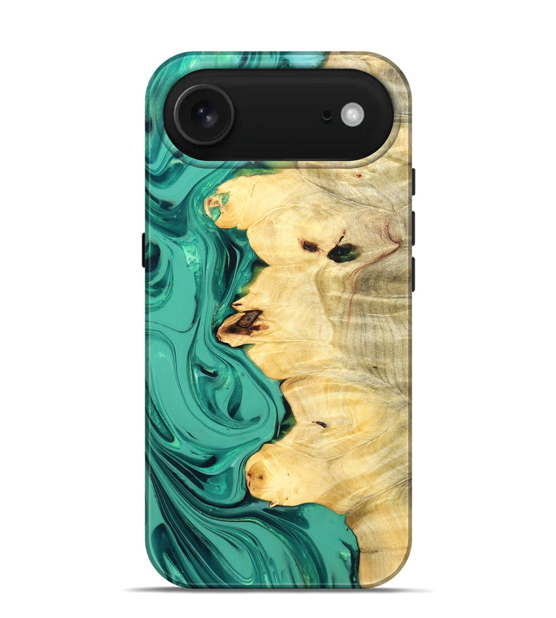 iPhone 17 Air Wood Live Edge Phone Case - Harlan (Green, 832213)