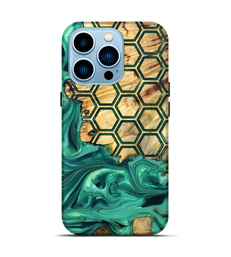 iPhone 14 Pro Wood Live Edge Phone Case - Waylen (Pattern, 832214)