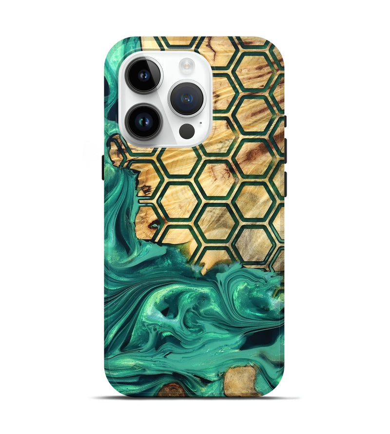iPhone 15 Pro Wood Live Edge Phone Case - Waylen (Pattern, 832214)