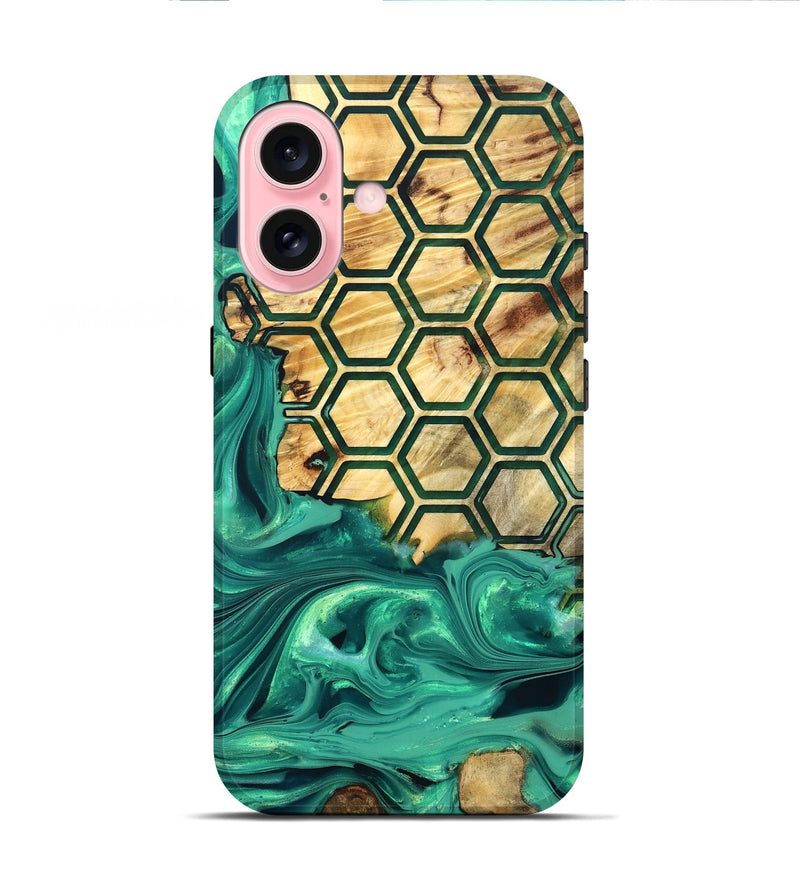 iPhone 16 Wood Live Edge Phone Case - Waylen (Pattern, 832214)