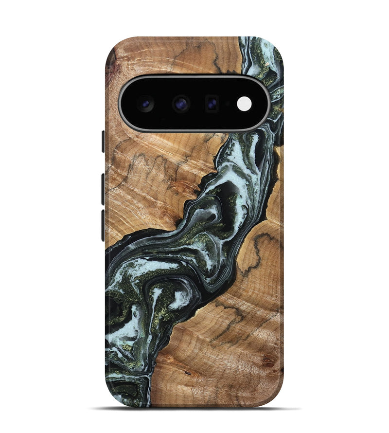 Pixel 11 Wood Live Edge Phone Case - Boone (Green, 832218)