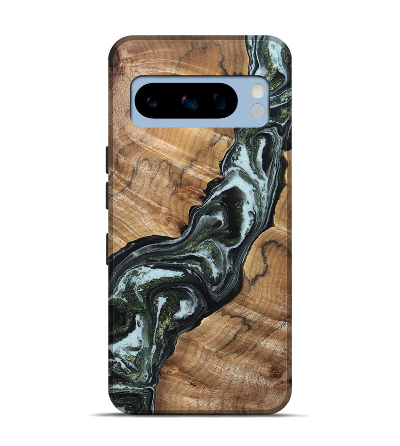 Pixel 8 Pro Wood Live Edge Phone Case - Boone (Green, 832218)