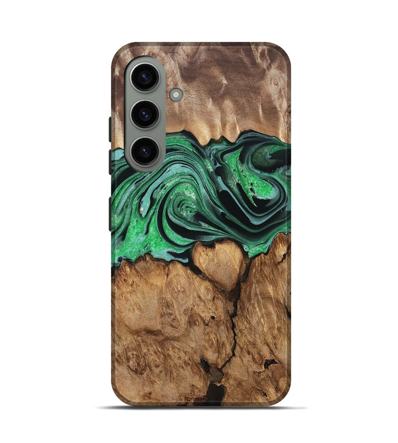 Galaxy S24 Wood Live Edge Phone Case - Marlo (Green, 832219)