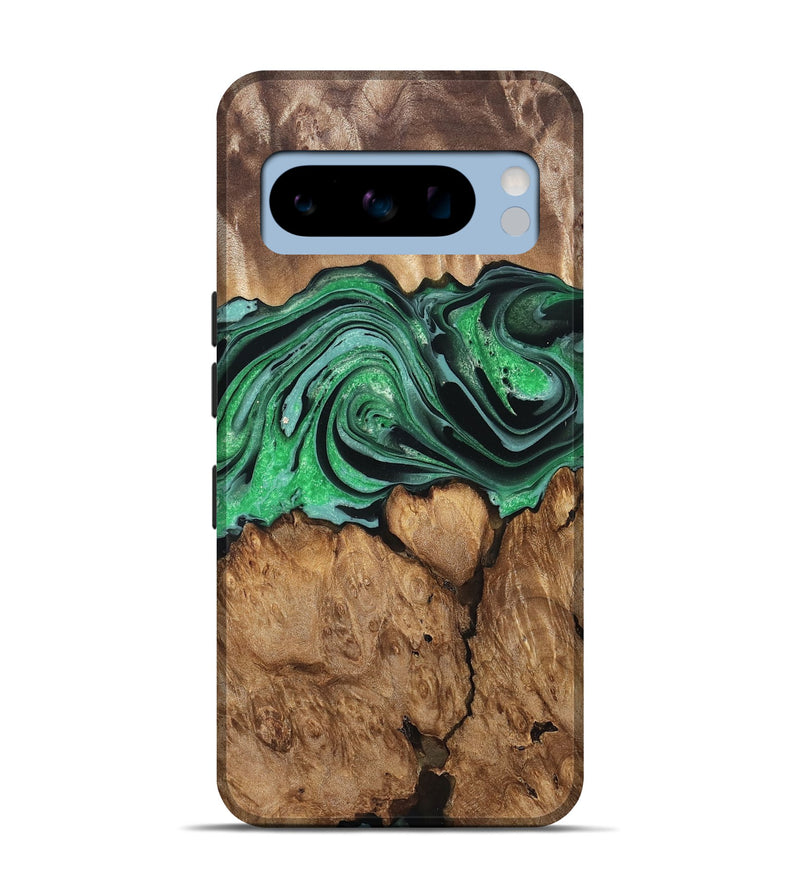 Pixel 8 Pro Wood Live Edge Phone Case - Marlo (Green, 832219)