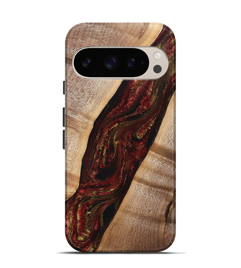 Pixel 10 Wood Live Edge Phone Case - Alta (Red, 832221)