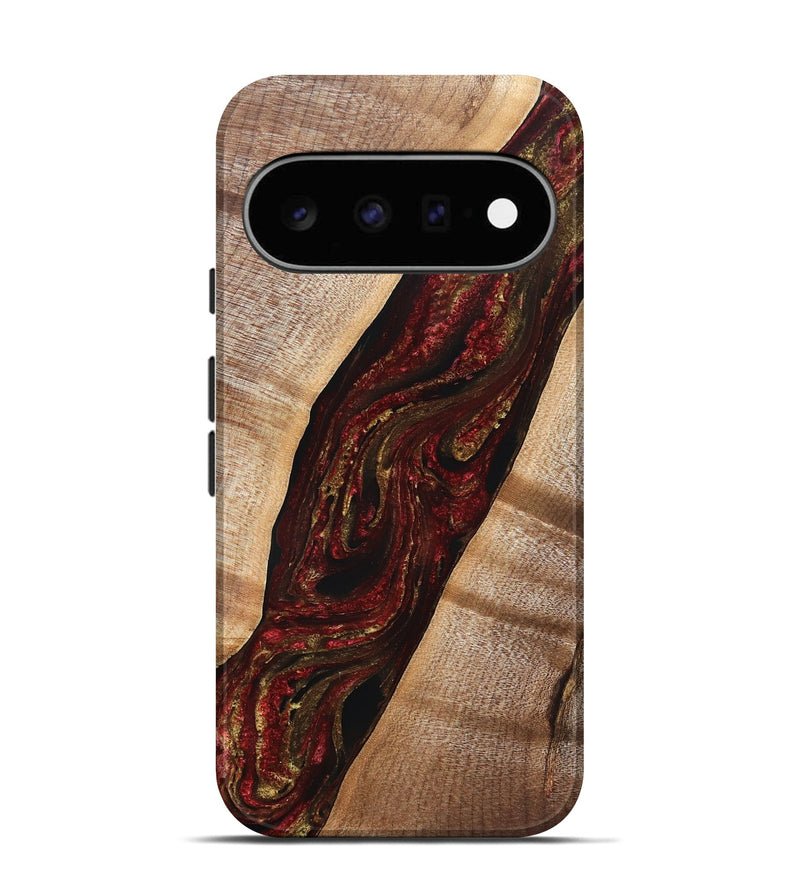 Pixel 11 Wood Live Edge Phone Case - Alta (Red, 832221)