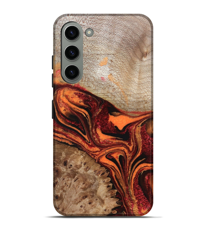 Galaxy S23 Plus Wood Live Edge Phone Case - Austin (Red, 832222)