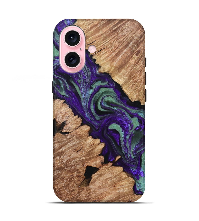 iPhone 17 Wood Live Edge Phone Case - Judson (Purple, 832224)