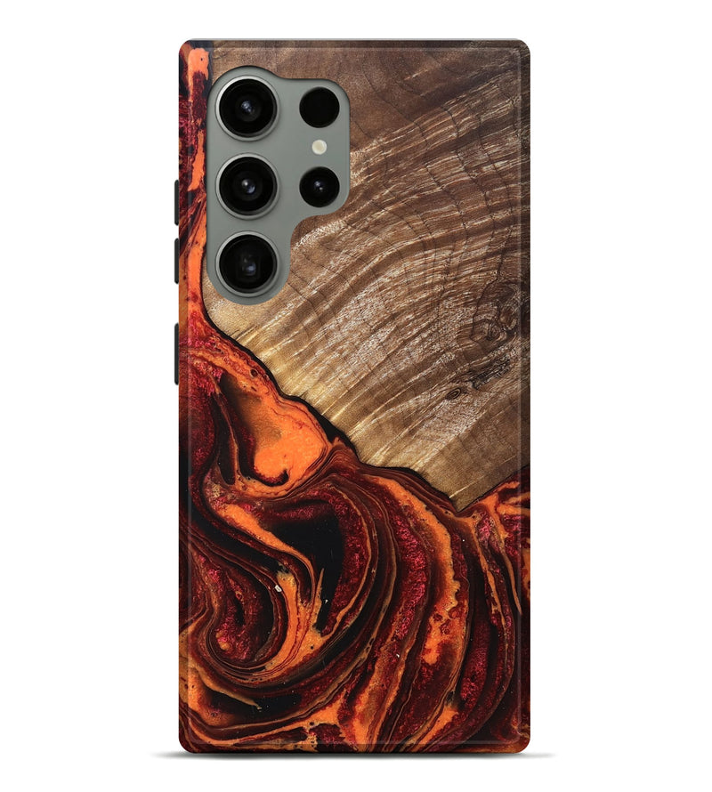 Galaxy S24 Ultra Wood Live Edge Phone Case - Graham (Red, 832225)