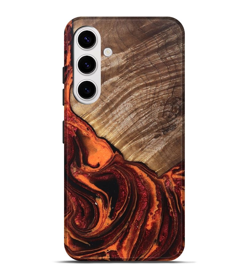 Galaxy S25 Plus Wood Live Edge Phone Case - Graham (Red, 832225)