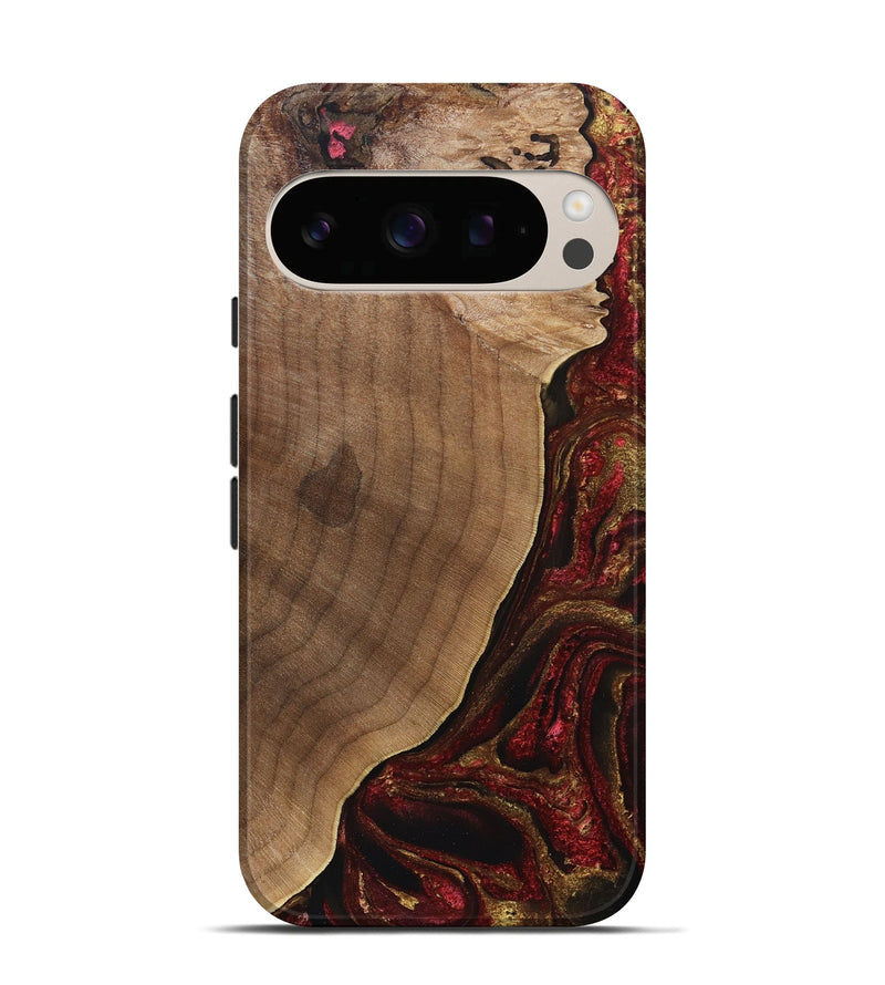 Pixel 10 Wood Live Edge Phone Case - Clay (Red, 832229)