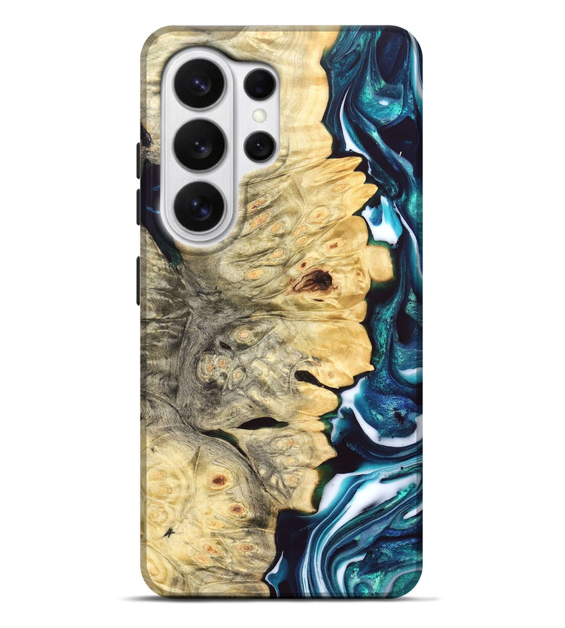 Galaxy S26 Ultra Wood Live Edge Phone Case - Milo (Blue, 832231)