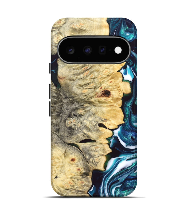 Pixel 11 Wood Live Edge Phone Case - Milo (Blue, 832231)