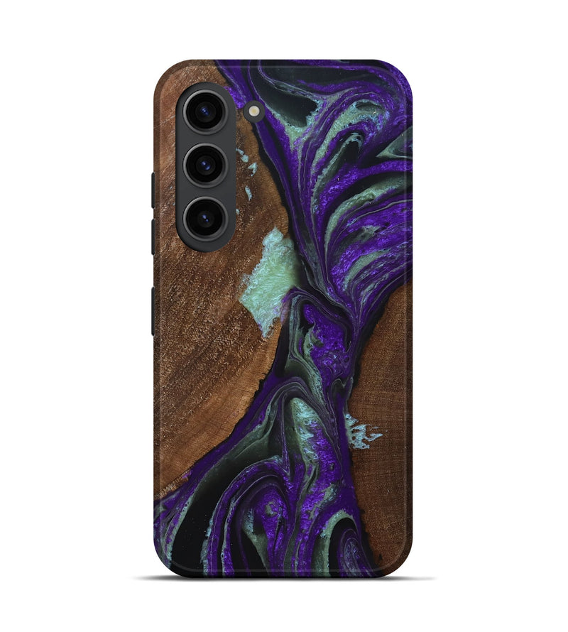 Galaxy S23 Wood Live Edge Phone Case - Arvilla (Purple, 832235)