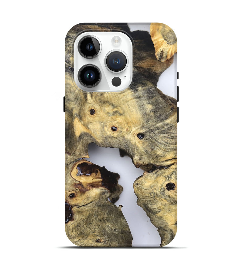 iPhone 15 Pro Wood Live Edge Phone Case - Sanford (Clear, 832238)