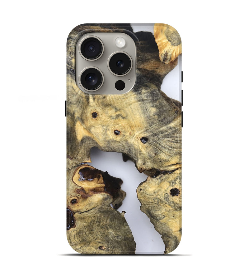 iPhone 16 Pro Wood Live Edge Phone Case - Sanford (Clear, 832238)