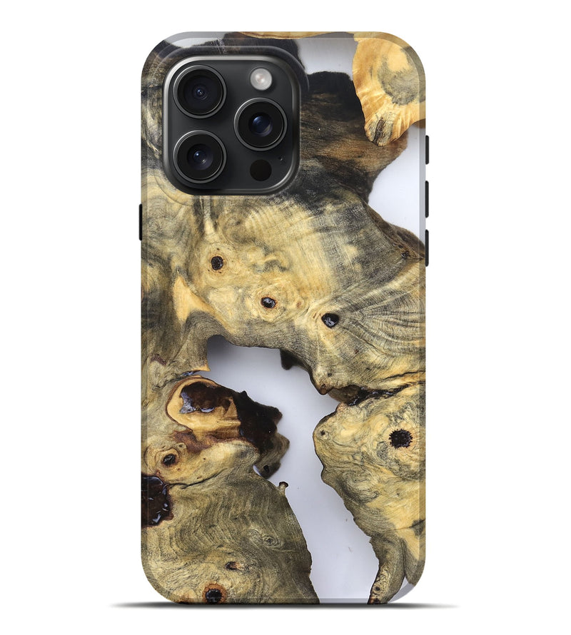 iPhone 16 Pro Max Wood Live Edge Phone Case - Sanford (Clear, 832238)