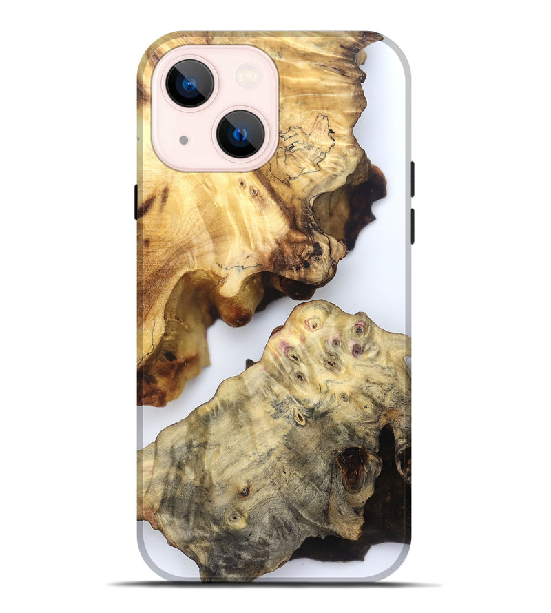 iPhone 14 Plus Wood Live Edge Phone Case - Kevin (Clear, 832239)