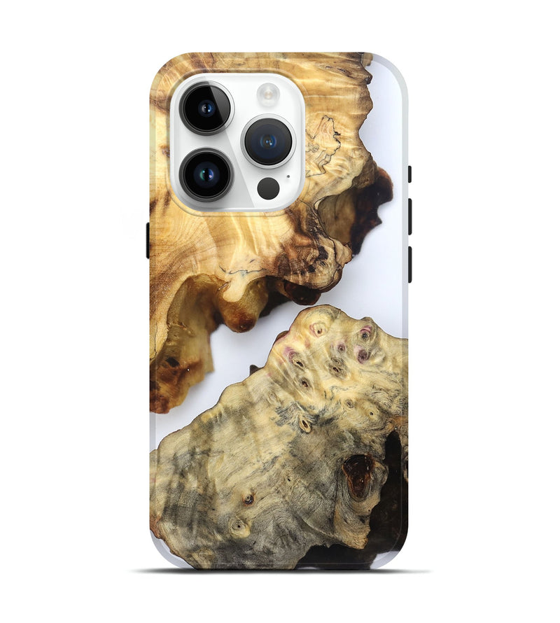 iPhone 15 Pro Wood Live Edge Phone Case - Kevin (Clear, 832239)