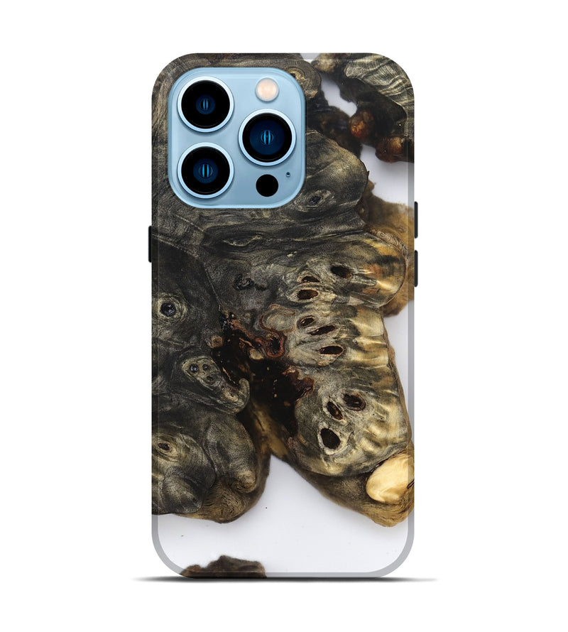 iPhone 14 Pro Wood Live Edge Phone Case - Art (Clear, 832240)