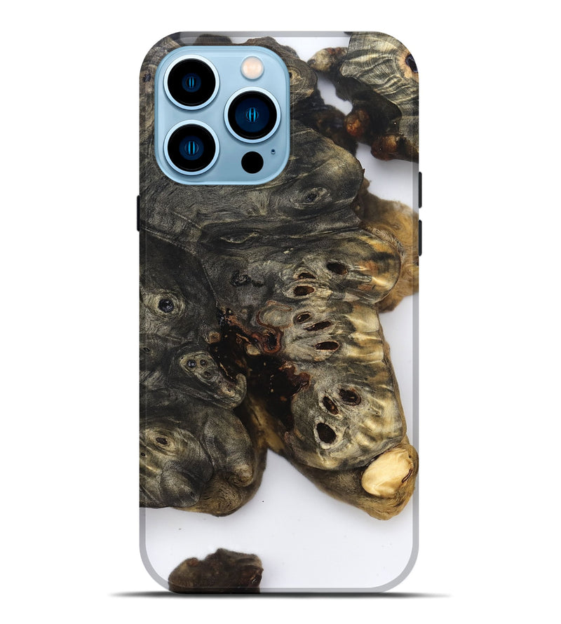 iPhone 14 Pro Max Wood Live Edge Phone Case - Art (Clear, 832240)