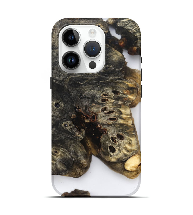 iPhone 15 Pro Wood Live Edge Phone Case - Art (Clear, 832240)