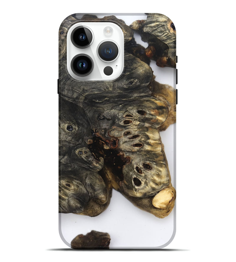iPhone 15 Pro Max Wood Live Edge Phone Case - Art (Clear, 832240)
