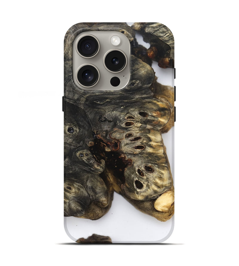 iPhone 16 Pro Wood Live Edge Phone Case - Art (Clear, 832240)