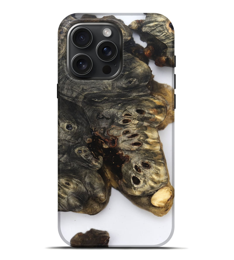 iPhone 16 Pro Max Wood Live Edge Phone Case - Art (Clear, 832240)