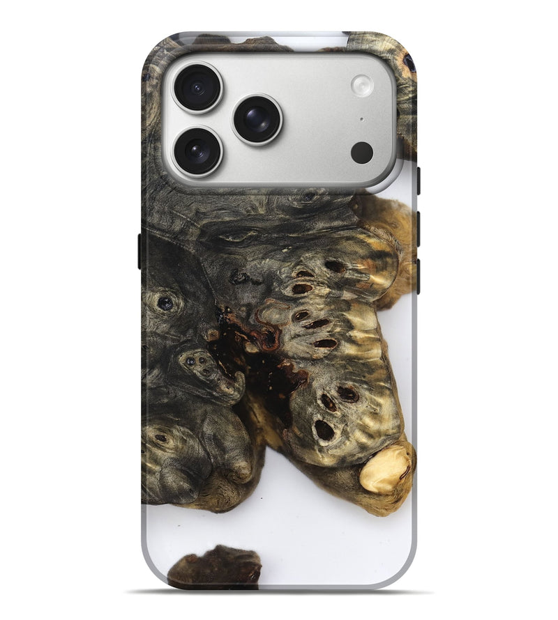 iPhone 17 Pro Max Wood Live Edge Phone Case - Art (Clear, 832240)