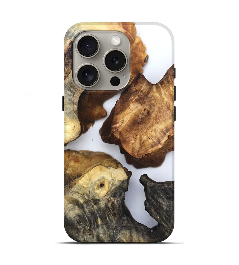iPhone 16 Pro Wood Live Edge Phone Case - Chozen (Clear, 832241)