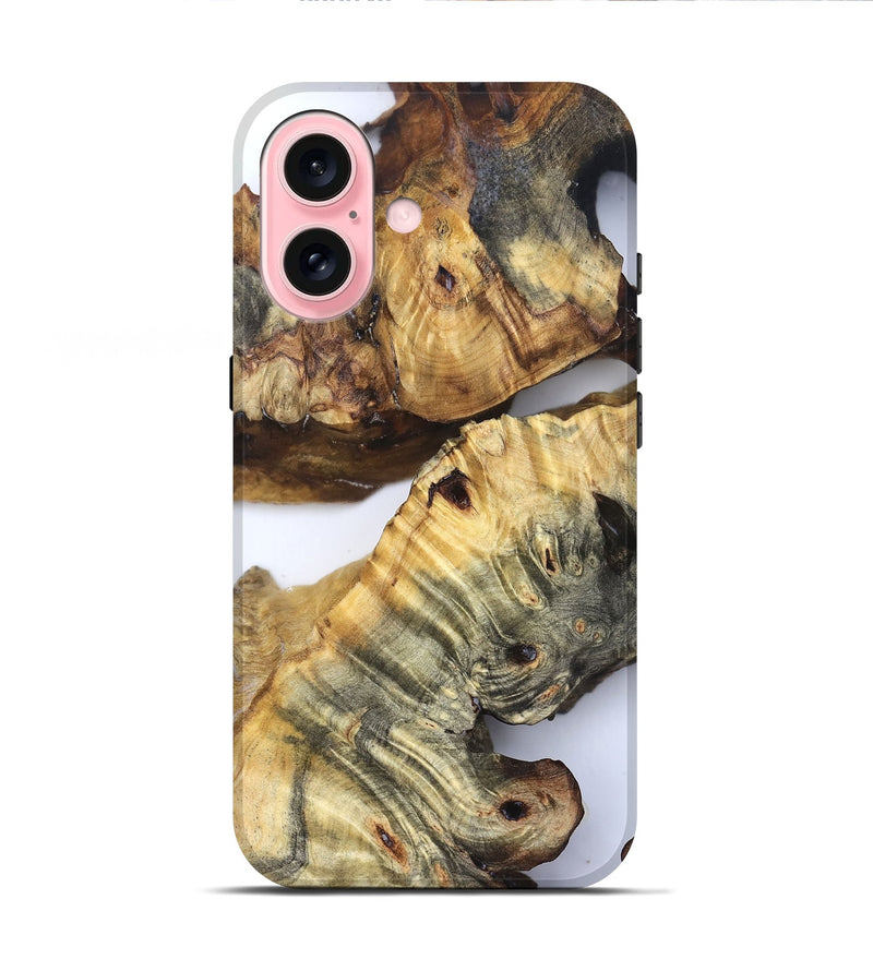iPhone 16 Wood Live Edge Phone Case - Casen (Clear, 832242)