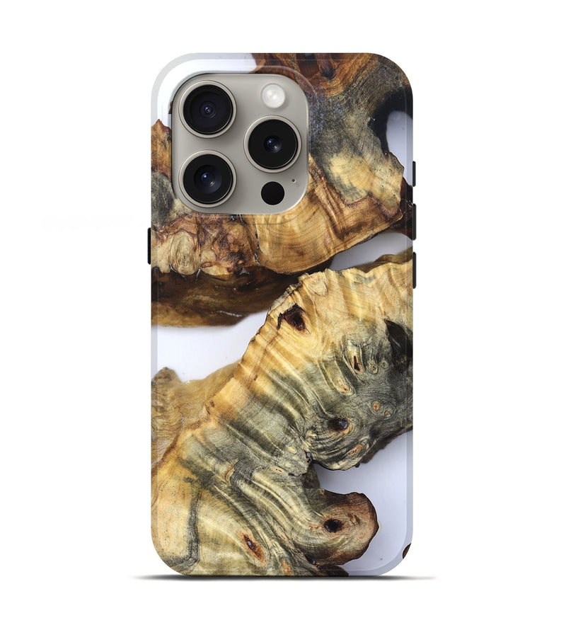 iPhone 16 Pro Wood Live Edge Phone Case - Casen (Clear, 832242)