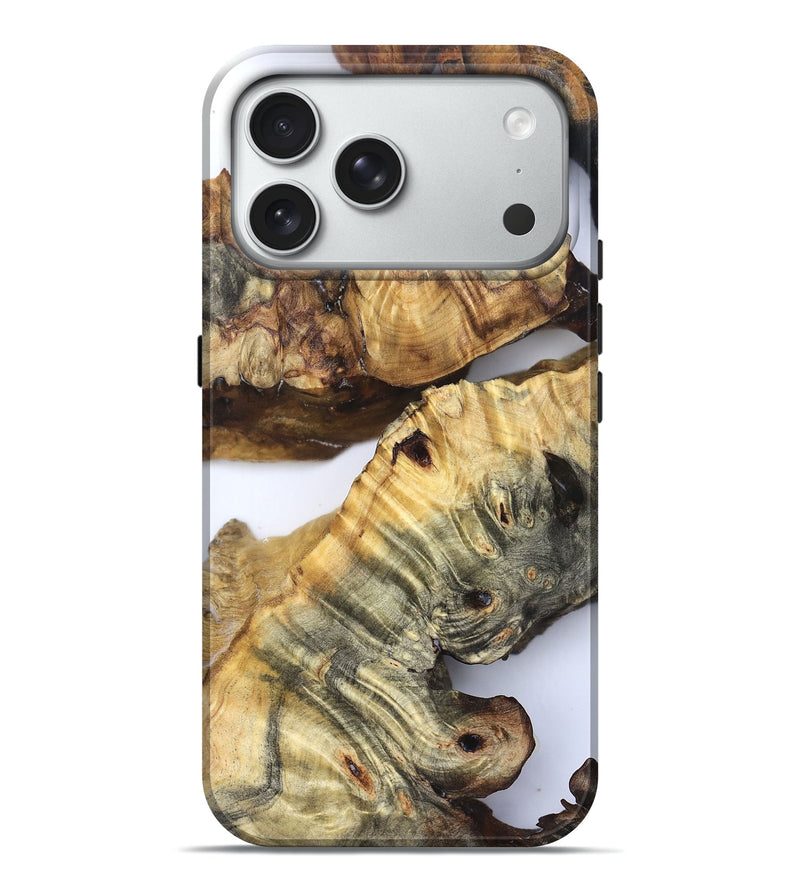 iPhone 18 Pro Max Wood Live Edge Phone Case - Casen (Clear, 832242)