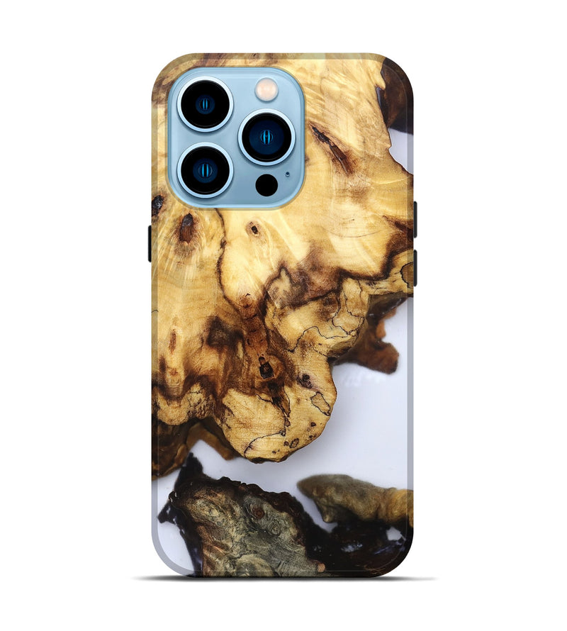 iPhone 14 Pro Wood Live Edge Phone Case - Dimitri (Clear, 832244)