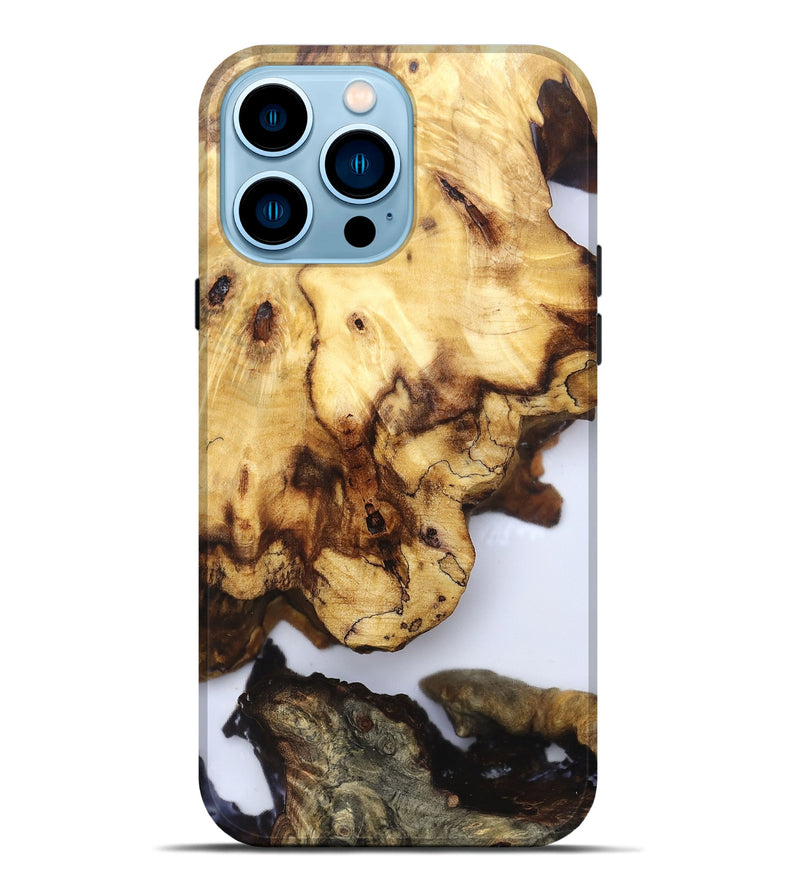 iPhone 14 Pro Max Wood Live Edge Phone Case - Dimitri (Clear, 832244)