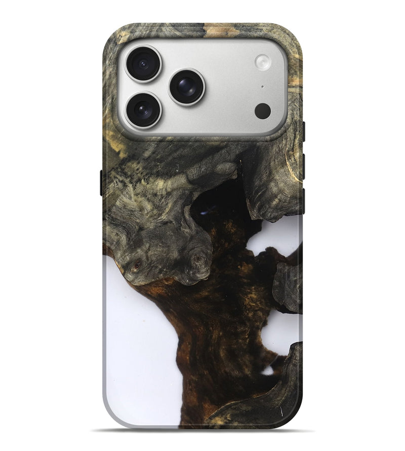 iPhone 17 Pro Max Wood Live Edge Phone Case - Heather (Clear, 832245)