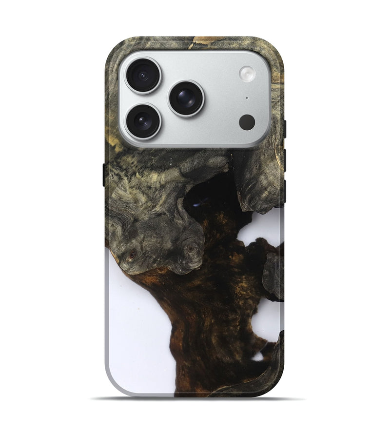 iPhone 18 Pro Wood Live Edge Phone Case - Heather (Clear, 832245)