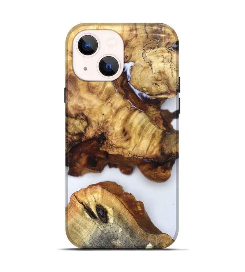 iPhone 14 Wood Live Edge Phone Case - Noemi (Clear, 832246)