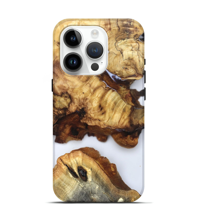 iPhone 15 Pro Wood Live Edge Phone Case - Noemi (Clear, 832246)