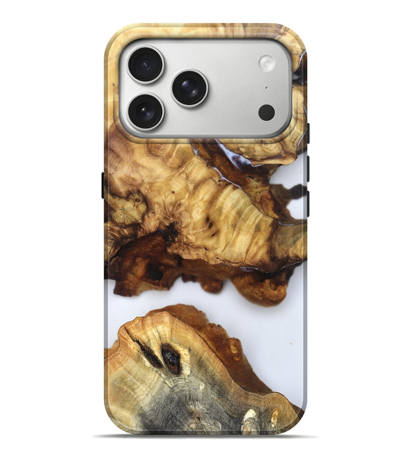 iPhone 17 Pro Max Wood Live Edge Phone Case - Noemi (Clear, 832246)