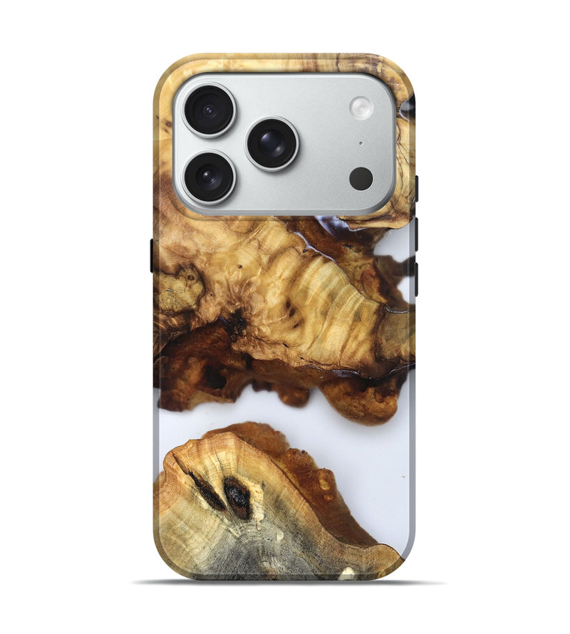 iPhone 18 Pro Wood Live Edge Phone Case - Noemi (Clear, 832246)