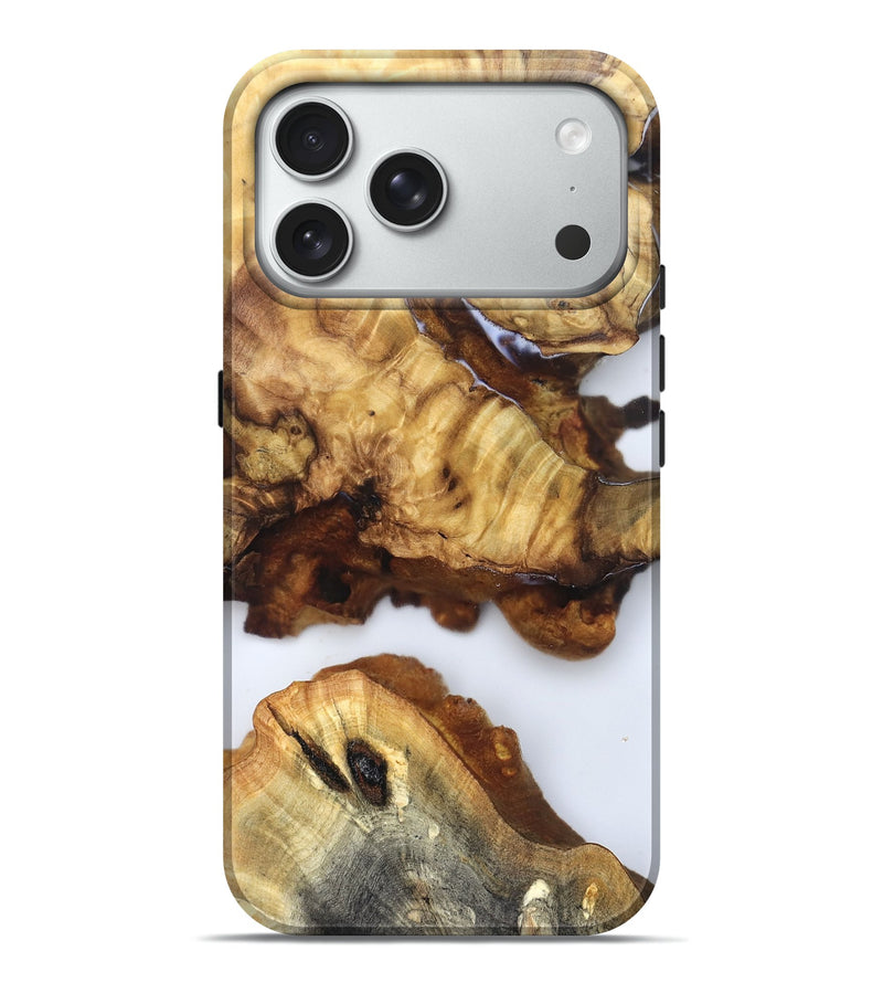 iPhone 18 Pro Max Wood Live Edge Phone Case - Noemi (Clear, 832246)