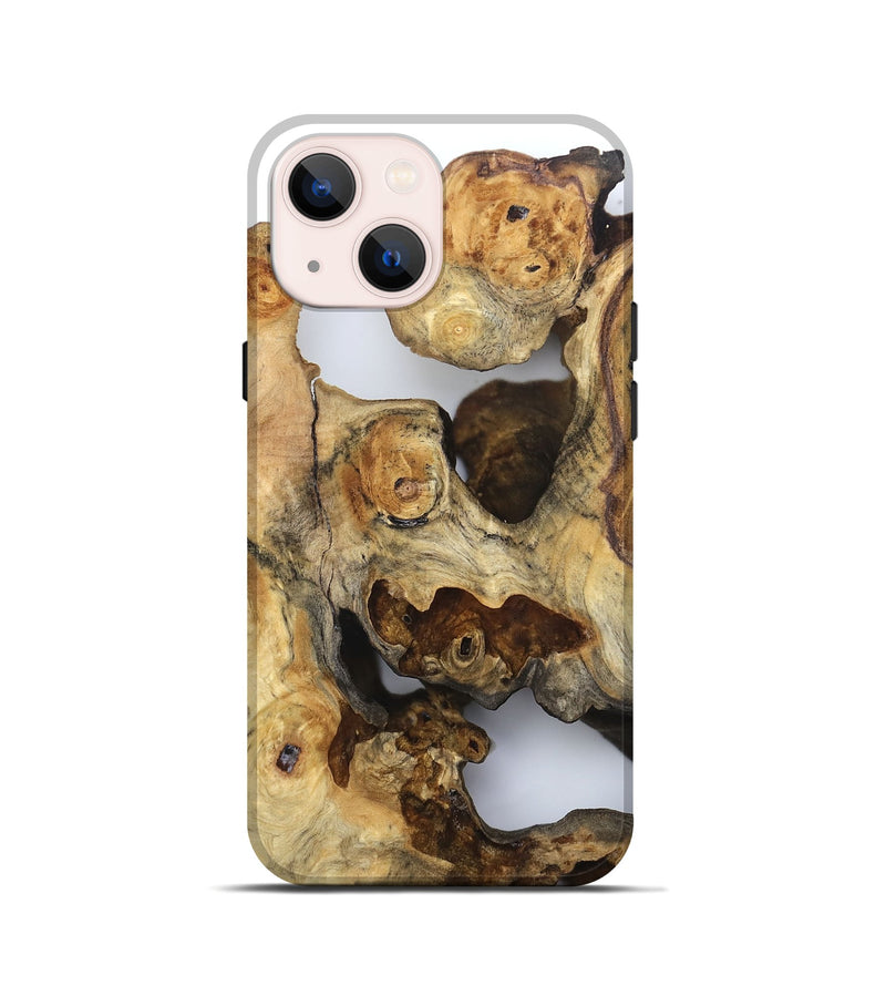 iPhone 13 mini Wood Live Edge Phone Case - Hildred (Clear, 832247)