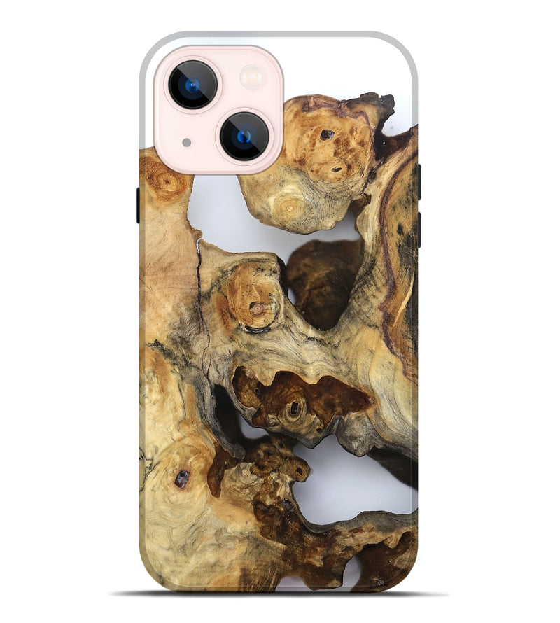 iPhone 14 Plus Wood Live Edge Phone Case - Hildred (Clear, 832247)