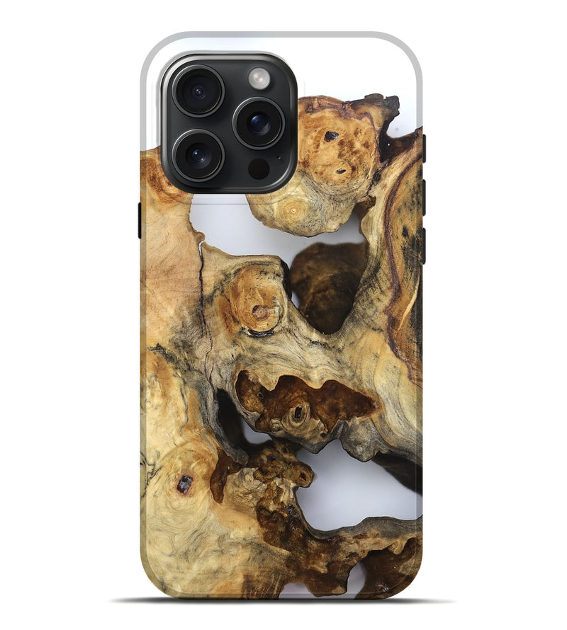 iPhone 16 Pro Max Wood Live Edge Phone Case - Hildred (Clear, 832247)