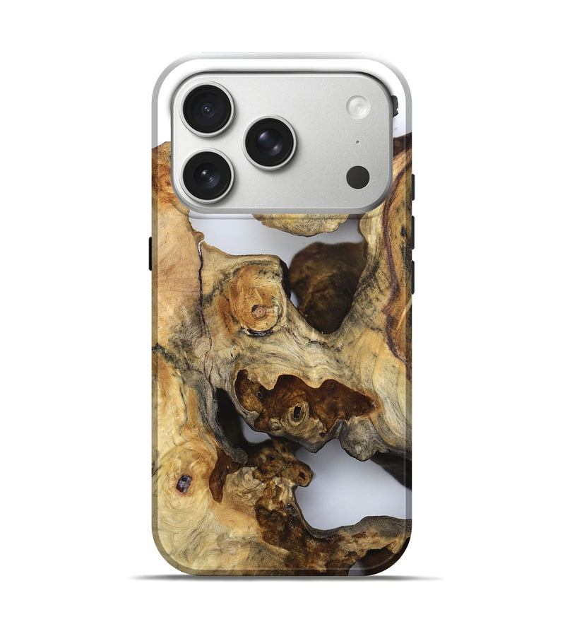 iPhone 17 Pro Wood Live Edge Phone Case - Hildred (Clear, 832247)