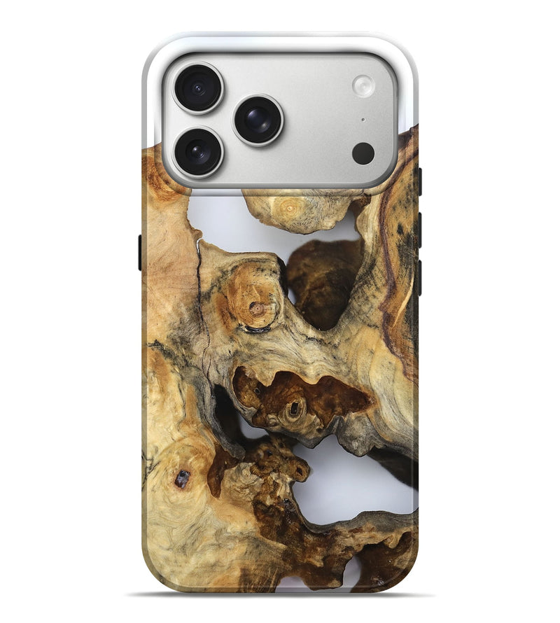 iPhone 17 Pro Max Wood Live Edge Phone Case - Hildred (Clear, 832247)