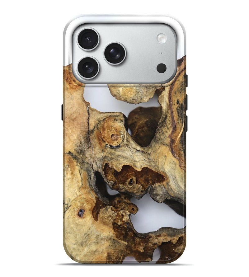 iPhone 18 Pro Max Wood Live Edge Phone Case - Hildred (Clear, 832247)